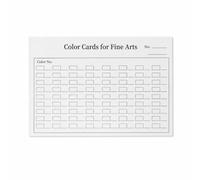 MagiDeal Art Color Card Organizer Reference Book Chart Palette Cards Dutch White Card Suitable for Coloring, English on Both Sides
