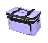 MagiDeal Art Supply Storage Bag Travel Craft Bag Heavy Duty Tote with Handle Carry Case Drawing Tool Organizer for Brushes Craft Tool, S Purple