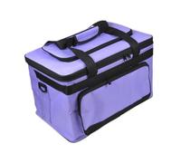 MagiDeal Art Supply Storage Bag Travel Craft Bag Heavy Duty Tote with Handle Carry Case Drawing Tool Organizer for Brushes Craft Tool, L Purple