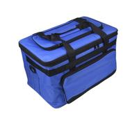 MagiDeal Art Supply Storage Bag Travel Craft Bag Heavy Duty Tote with Handle Carry Case Drawing Tool Organizer for Brushes Craft Tool, L Blue