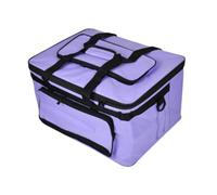 MagiDeal Art Supply Storage Bag Travel Craft Bag Heavy Duty Tote with Handle Carry Case Drawing Tool Organizer for Brushes Craft Tool, XL Purple