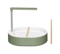 MagiDeal Automatic Bird Bathtub Parrot Shower Easy Setup Multifunction Supplies with Pump Parrot Bathtub for African Grey Medium Birds, green