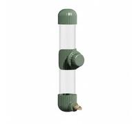 MagiDeal Automatic Drinking Water Bottle Feeder Dispenser Leak Resistant Hanging Design Secure PVC Nozzle Suitable for Parrots Finches Pet Birds Enclosure, Green, 280ML