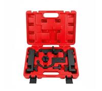 MagiDeal Automotive Maintenance Service Tool Kit Camshaft Alignment Tools Drive Shaft Locking Tools Flywheel Holding Tool Alloy Steel Build Suitable for SUV repair luxury car service, Red