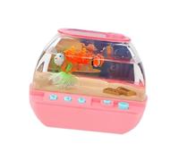 MagiDeal Baby Aquarium Toy Interactive Electrified with Light and Music Fantasy Desktop Fish Toy Fake Fish Tank Toys for Kids Boys Girls Birthday Christmas Xmas Gift,Style B-Pink