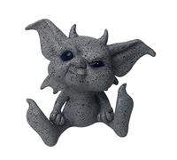 MagiDeal Baby Goblin Fairy Garden Statue Sculpture Yard Porch Patio Hallway Plant Pot Flower Bed indoor e outdoor Hotel Decor Ornament, Angry A
