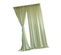 MagiDeal Backdrop Curtains 2 Panels Lightweight Wrinkle Wedding Decoration Backdrop Drapes for Festival Event Reception Ceremony, Green