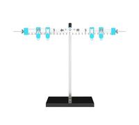 MagiDeal Balance Scale Leverage Ruler with Bracket Aluminum Alloy Educational Learning Tool Science Teaching Tool Physical Experiment, Measuring Range 10