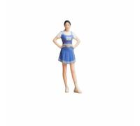 MagiDeal Basketball Doll Miniature Figurine Cheerleader Model Resin Microphotography Accessory Meticulously Crafted Suitable for Sports Dioramas Desktop Displays Architectural Layouts, Hands On Hips
