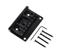 MagiDeal Bass Bridge Assembly for Electric Guitar with Screws And Wrench, black