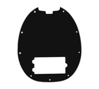 MagiDeal Bass Pickguard Scratch Plate 9 Hole Musical Instrument PVC Modern Accessory Protection Replacement Part Bass Guitar Pickguard, Black