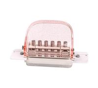 MagiDeal Binder Hole Punch Punching Tool Portable Loose Leaf Paper Hole Puncher for Planner 20Hole B5 26Hole A4 30Hole Paper Crafts, Pink