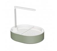 MagiDeal Bird Bathing Container Circulating Bird Bath Basin Tub With Pump Shower Tube Overhead Rain Streams Removable Grate PP Acrylic Build suitable for parrots small birds home aviary, Green