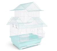 MagiDeal Bird Cage Elegant Aviary Enclosure With Secure Close Bar Spacing Multiple Doors For Interaction Low Carbon Steel Wire, Villa Bird Cage Single Cage (Random Color)