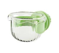 MagiDeal Bird Feeding Dish Cup Bird Feeder Chinchilla Small with Clamp Holder Parrot Feeder Lovebird Macaw Budgies Parrot Food Bowl, Green