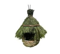 MagiDeal Bird Nest Hut Bird House Compact Hideaway Rough Surface Birds Cage Habitat for Courtyard Outside Lawn Patio Trees Decorative