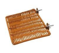 MagiDeal Bird Perch Stand Resting Board Rectangle for Cage Portable Spacious Sturdy Pet Supplies Accessories for Budgie Hamster Gerbil, 1 Piece