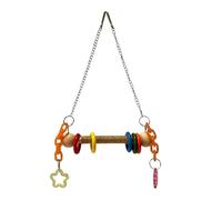MagiDeal Bird Swing Toy,Parrot Perch Climbing Hanging Chewing Toy,Parrot Bird Perch Stand for Budgie,Small to Medium Birds