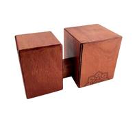 MagiDeal Bongo Drum Percussion Instrument Music Instrument Beginners Professional for Adults Kids Compact Conjoined Wooden Drum Travel