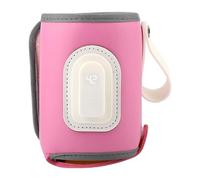 MagiDeal Bottle Tote Bag Insulated Breastmilk Bag Travel Storage Pouch Bottle Support Bottle Warmer Infant Milk Keeper for Trip, Pink