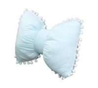 MagiDeal Bow Pillow Neck Pillow Breathable Cushion Soft Comfortable Car Headrest Car Seat Pillow for Sofa Bedroom Office Chair Indoor, Blue