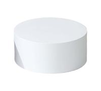 MagiDeal Bridal Shop Stand Showing Model Plinth Pillar Acrylic Round Event Decor Display Plinth Stand for Doll Home Boutiques Wedding, White