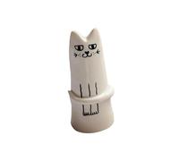 MagiDeal Bud Vase Mini Flower Vase Cat Statue Resin Cute Desktop Ornament Decorative Vase for Party Coffee Table Home Decoration Gift