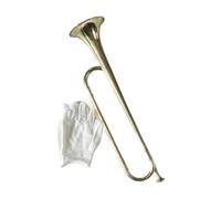 MagiDeal Bugle Drum Trumpet Gold Professional Brass Music Instrument with Gloves for Parties School Band Orchestra Children Beginners