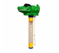 MagiDeal Buoyant Pool Thermometer Cartoon Thermometer with String Easy-to-Read for Heated Pool, Spa, Sunglasses Crocodile