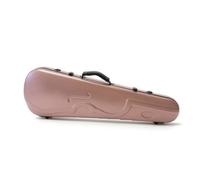 MagiDeal Carbon Fiber Violin Case 4 Core Keywords With Aerodynamic Contoured Body And Resilient Structure For Full Size Instrument Suitable for travel, Matte Pink