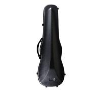 MagiDeal Carbon Fiber Violin Case for 1/8 1/4 1/2 Sizes, Travel Storage Box for Beginners, black