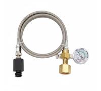 MagiDeal Carbonation Device Braided Hose Quick Connect Line with Copper Adapter Fitting for CO2 Tank Suitable for Home Beverage Office Kitchen