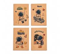 MagiDeal Cartoon Mini Notebook With Paper Cover And Blank Pages For Reminders Suitable For Students Artists, color to 4, Cute
