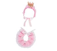 MagiDeal Cat Bandana for Cats Pet Lace Scarf Adjustable Cute Adorable Pet Bib Princess Costumes for Valentine Day Party Daily Wedding