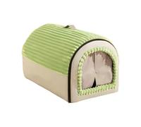 MagiDeal Cat House Cat Bed Removable Soft Breathable Comfortable Portable Pet Bed Pet House for Cats Kitten Small Dogs Resting, Green, M