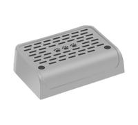 MagiDeal Cat Litter Step and Stair Pet Litter Footboard Washable Easy Cleaning Keep Tidy for Bedroom Small & Elderly Cats Litter Pan, Silver