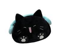 MagiDeal Cat Pencil Case Pouch Storage Holder Pocket Container Make up Cosmetic Bag Stationery Organizer Pen Bag for Toiletry School, Blue Black