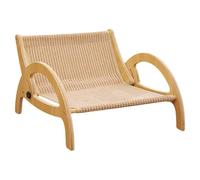 MagiDeal Cat Scratcher Lounge Wooden Supplies Sleeping Wear Resistant Gift Multifunctional Resting Durability Cat Scratching Bed Chair