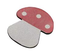 MagiDeal Cat Scratcher Pad,Cat Scratcher Mat,Red Mushroom,Cute Rug Interactive Toy,Cat Scratcher Cardboard for Small,Medium,Large Cats