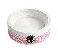MagiDeal Cat Scratching Bed Bowl Cat Bed Cardboard Cat Scratcher Cat Nest With Layered Corrugated Cardboard Surface For, 45cm Diameter, 18cm Height, Naughty Cat Round Pink