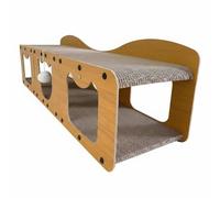 MagiDeal Cat Scratching Tunnel Cat Scratcher Sofa Tunnel Area Cardboard Corrugated Layers Wear Resistant Texture Supports Stretching And Lounging Suitable for indoor decoration, Modern-A