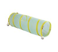 MagiDeal Cat Tunnel Pet Play Tunnel Foldable Convenient Home Portable Playing Tent Interactive Toy for Dogs Small Animals Puppy Bunny, Straight Yellow