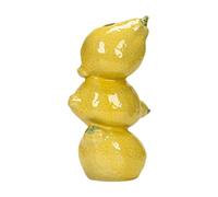 MagiDeal Ceramic Fruit Bud Vase Plant Container Birthday Gift Unique Decorative Vase Desktop Ornament for Kitchen Entryway Study Room, Lemon