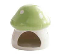 MagiDeal Ceramic Hamster House Cave, Sturdy Cute Small Animal Hideout for Squirrels Rats Accessories, Green