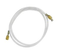 MagiDeal Charging Hose Transparent Service Hose with Brass Fittings Clear Tube for Visual Leak Resistant Sealing Rings Flexible PVC Build, 1.5 Meters, Style to 1