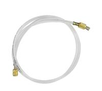 MagiDeal Charging Hose Transparent Service Hose with Brass Fittings Clear Tube for Visual Leak Resistant Sealing Rings Flexible PVC Build, 1.5 Meters, Style to 3