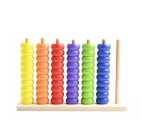 MagiDeal Children Arithmetic Frame Abacus Counting Toy Bead Frame Sorting Board With Smooth Beads For Counting Exercises Pattern Skills Number Sorting Early