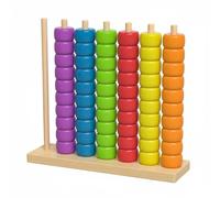 MagiDeal Children Arithmetic Frame Bead Stacking Educational Toy Sorting Rings Skill Development Visual Recognition Suitable for Preschool Education, Xl, 15