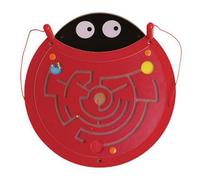 MagiDeal Children Learning Board Wooden Activity Board Sensory Board Busy Board With Animal-Themed Movable Elements For Hands-On Early Playroom Use, Ladybug