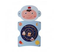 MagiDeal Children Learning Board Wooden Activity Board Sensory Board Busy Board With Animal-Themed Movable Elements For Hands-On Early Playroom Use, Astronaut